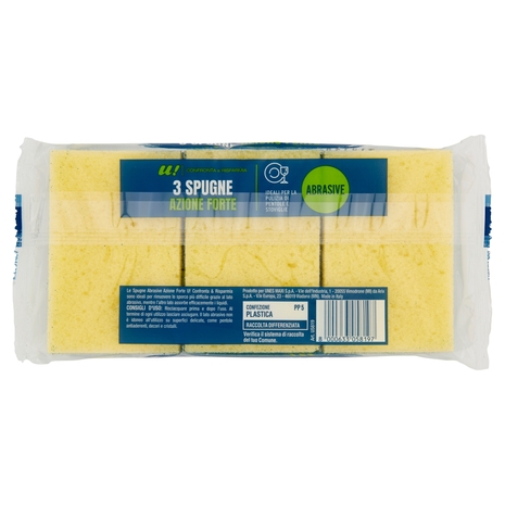 3 Spugne Azione Forte Abrasive U! Confronta e Risparmia